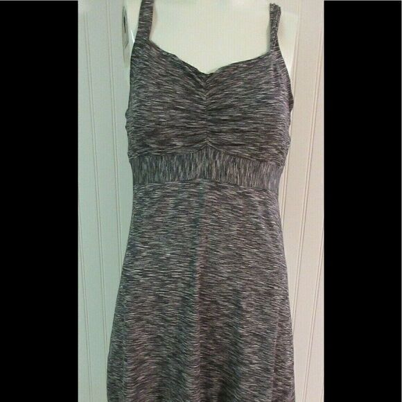 prAna athleisure dress gray & white sz Med - Picture 1 of 5